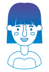 beautiful and young woman character