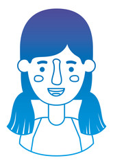 beautiful and young woman character