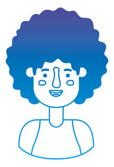 young man with afro avatar character