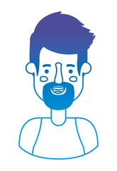 young man with beard avatar character
