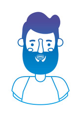 young man with beard avatar character