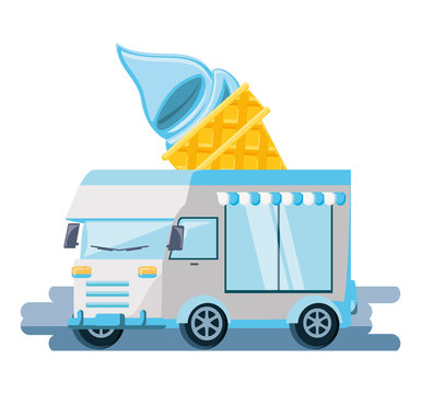 ice cream shop van