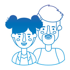 couple avatar characters icons