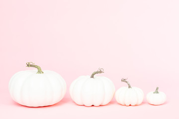 White pumpkins