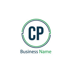 Initial Letter CP Logo Template Design