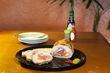 roast beef with stuffing