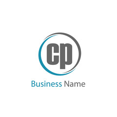 Initial Letter CP Logo Template Design