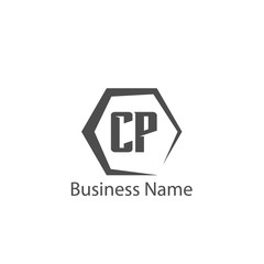 Initial Letter CP Logo Template Design