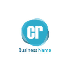 Initial Letter CR Logo Template Design