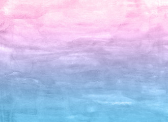 Fototapeta premium Pink and blue watercolor background.