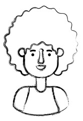 young man with afro avatar character