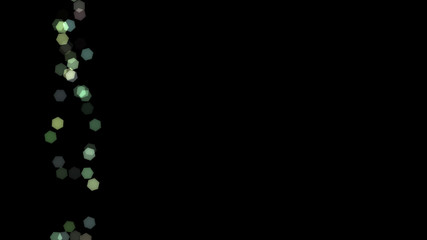 Abstract background with various multicolored hexagons. Big and small.