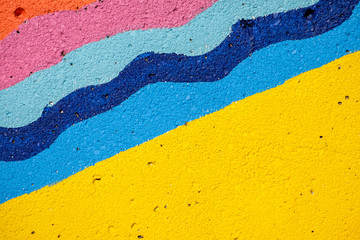 texture background of colorful paint on concrete wall