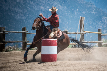 Cowboy Barrel Racing