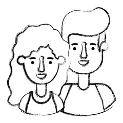 couple avatar characters icons
