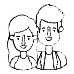 couple avatar characters icons