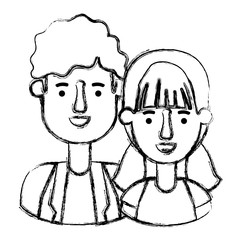 couple avatar characters icons