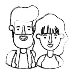couple avatar characters icons