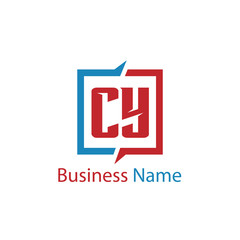 Initial Letter CY Logo Template Design