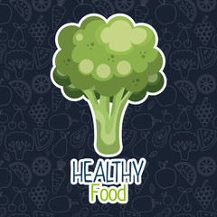 fresh broccoli vegetarian food
