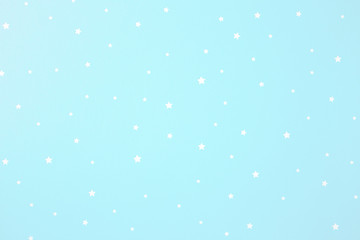 light blue starry wall