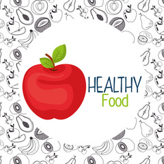 fresh apple vegetarian food