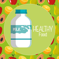 delicious milk bottle healthy food