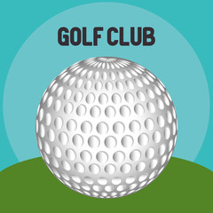 golf sport club with ball