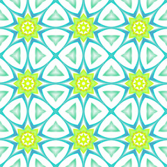 Seamless pattern background with multi-colored wavy lines.