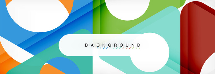 Abstract geometric background. Modern overlapping triangles. Unusual color shapes for your message. Business or tech presentation, app cover