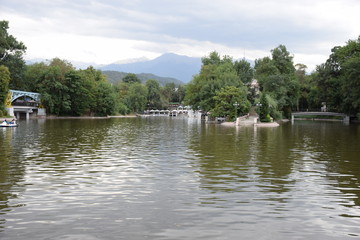 Fototapeta premium boat on river