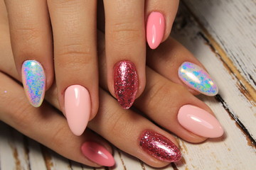 beautiful nail art manicure