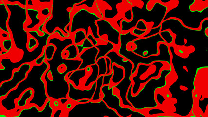 Abstract background with color blots, transitions and bends.