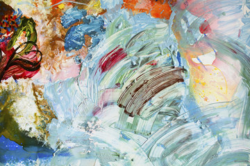 Detail of the Painting as a Background