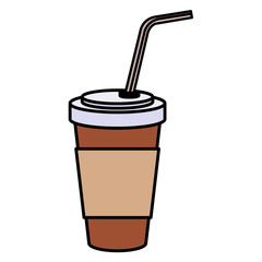 coffee drink in plastic container