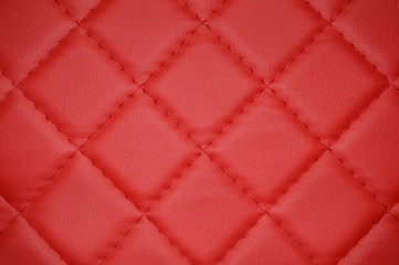 Red beautiful leather texture as background