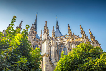The Cathedral of St Barbara in Kutna Hora, Czech Republic, Europe.