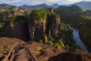 Wuyishan, Fujian Province China. Wuyi Mountain Scenery, Chinese National Park. China Danxia Exotic...