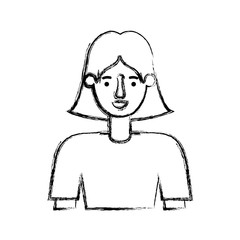 beautiful and young woman character