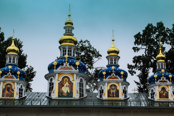 Fototapeta na wymiar Pskov-Pechersk monastery in Russia