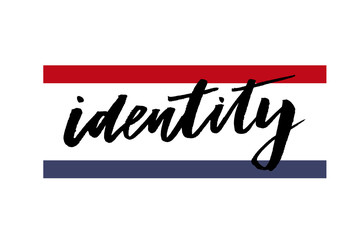 Fototapeta premium slogan Identity phrase graphic vector Print Fashion lettering calligraphy