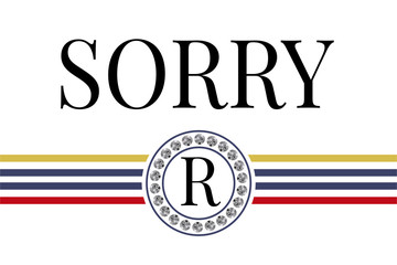slogan Sorry Cool phrase graphic vector Print Fashion lettering calligraphy