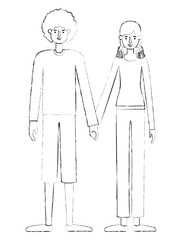 couple avatar characters icons