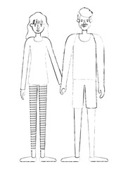 couple avatar characters icons