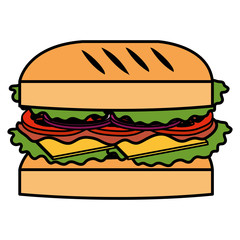 delicious burger fast food