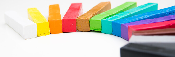 plasticine colorful sticks