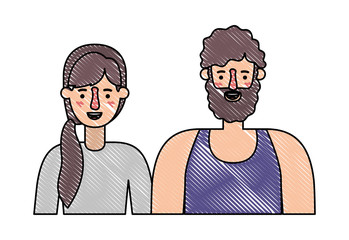 couple avatar characters icons