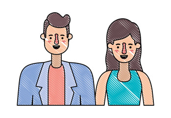 couple avatar characters icons