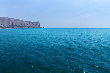 Fototapeta premium Cape Alchak Crimea summer vacation / calm colors calm sea natural beauty