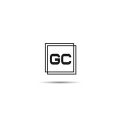 Initial Letter GC Logo Template Design